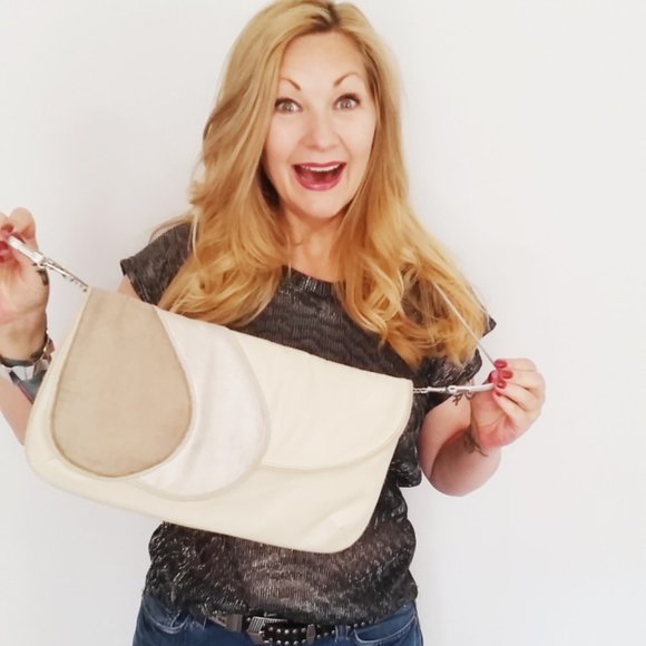 Refashioned 80's Crossbody Bag (or clutch) - Picture 7 of 7